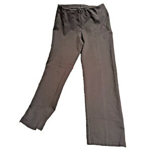 Eileen Fisher "Graphite Grey Straight Leg Jersey Pants Medium M F5JH RN 78121